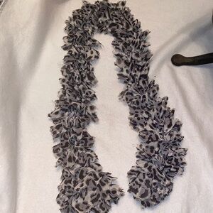 Cheetah print handmade scarf